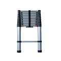 One touch system telescopic ladder with ANSI A 14.2 OSHA America national ladder standard